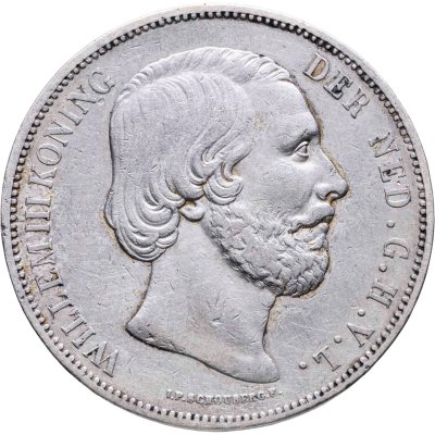 купить Нидерланды 2 1/2 гульдена (gulden) 1874