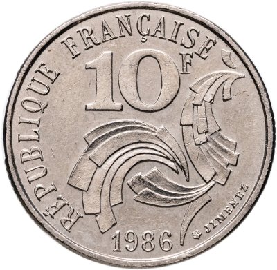 купить Франция 10 франков (francs) 1986 "Свобода, Равенство, Братство"
