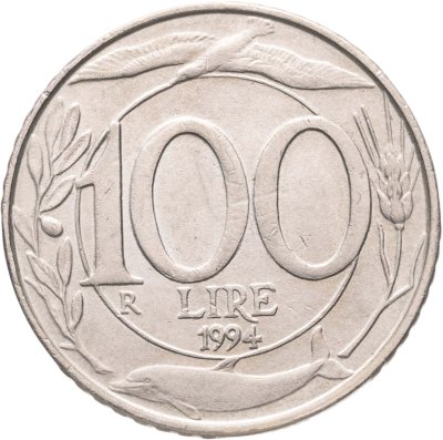 купить Италия 100 лир 1994