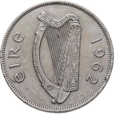 купить Ирландия 1/2 кроны (crown) 1962