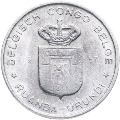купить Руанда-Урунди 1 франк (franc) 1957