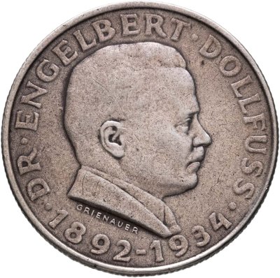 купить Австрия 2 шиллинга (shillings) 1934 Смерть Энгельберта Дольфуса