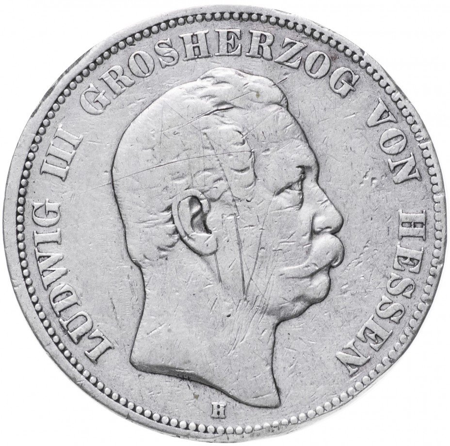 купить Германия, Гессен 5 марок 1875