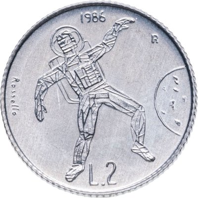 купить Сан-Марино 2 лиры (lire) 1986 "Эволюция технологий"