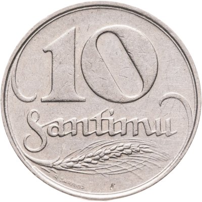 купить Латвия 10 сантимов (santimu) 1922