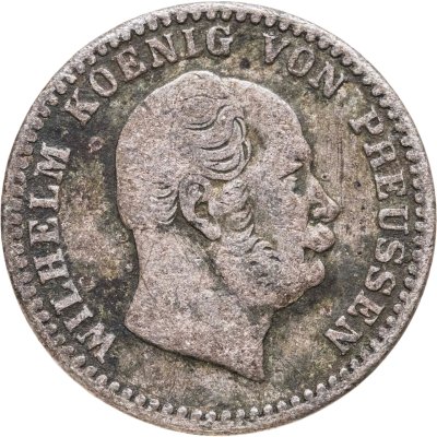 купить Германия, Пруссия 1/2 серебряных гроша 1864