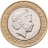Купить Великобритания 2 фунта (pounds) 2001 "Столетие трансатлантическому радио"