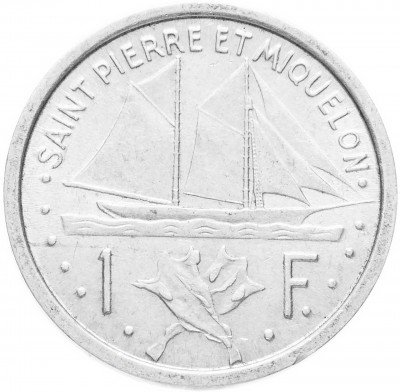 купить Сен-Пьер и Микелон (заморское сообщество Франции) 1 франк 1948