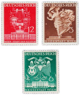 купить Германия, Третий Рейх набор из 3 марок 1941 "Театр"