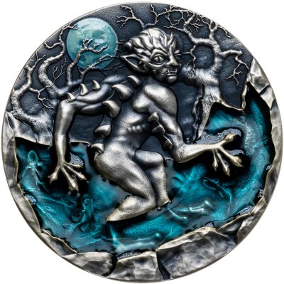 купить Ниуэ 2 доллара 2022 "Славянский бестиарий Утопец", в футляре с сертификатом