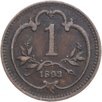 купить Австрия 1 геллер (heller) 1893