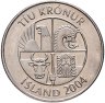 Купить Исландия 10 крон 2004