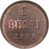 Купить 1 пенни (penni) 1909 Российская Финляндия