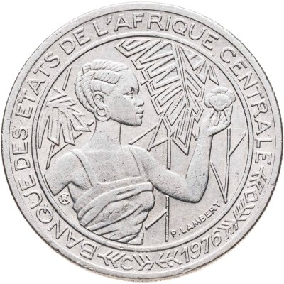 купить Центральная Африка (BEAC) 500 франков (francs) 1976 Отметка на реверсе "C" - Республика Конго