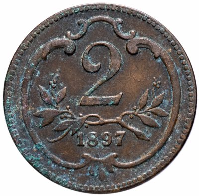 купить Австрия 2 геллера 1897