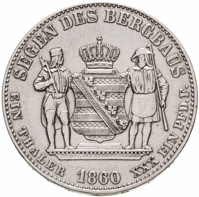 купить Германия Саксония 1 талер 1860