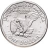 Купить США 1 dollar (доллар) 1980 "Сьюзен Энтони" знак монетного двора "S" - Сан Франциско