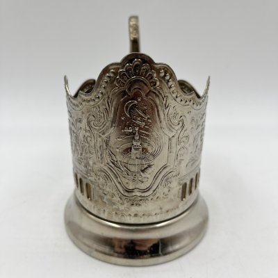 купить Подстаканник "Советский космос", мНЦ (медь-никель-цинк), Кольчугинский завод цветных металлов, СССР, 1970-1980 гг.