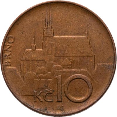 купить Чехия 10 крон (korun) 1995