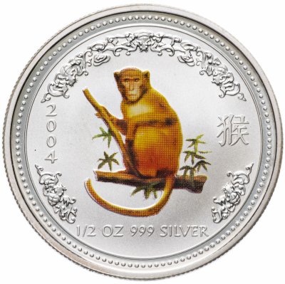 Купить Австралия 50 центов (cents) 2004 "Восточный календарь - год обезьяны"