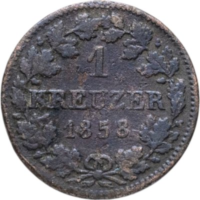 купить Германия, Бавария 1 крейцер 1858