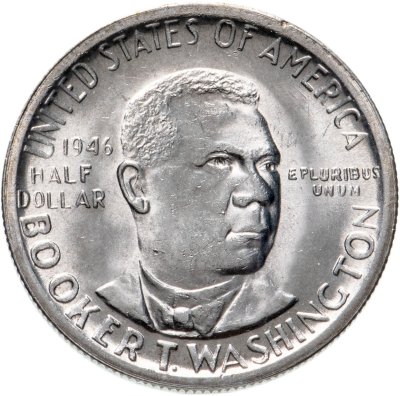 купить США 50 центов (1/2 доллара, half dollar) 1946 - 1951 "Букер Талиафер Вашингтон", случайный монетный двор
