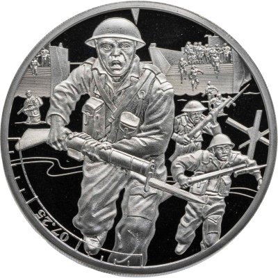 купить Гернси 5 фунтов 2019 "75 лет высадке союзников в Нормандии - 07:25"