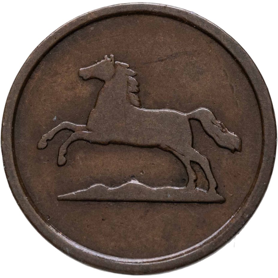 Купить Германия, Брауншвейг 1 пфенниг 1851