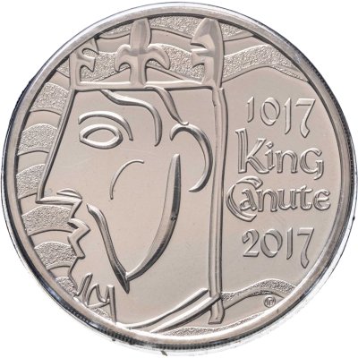 купить Великобритания 5 фунтов 2017 "1000 лет со дня коронации Кнуда Великого"