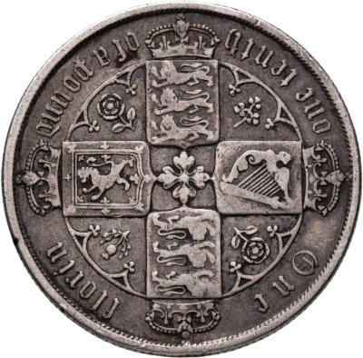 купить Великобритания 2 шиллинга (флорин, shillings) 1852 (т.н. "готический")