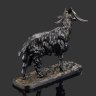 Купить Статуэтка "Козёл", автор модели - скульптор Пьер-Жюль Мэн (Pierre-Jules Mêne, 1810-1879 гг.), чугун, крашение, Кусинский чугунолитейный завод (Куса), Российская империя, 1883-1918 гг.