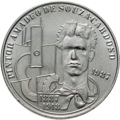 Купить Португалия 100 эскудо (escudos) 1987 "100 лет со дня рождения Амадеу ди Соуза-Кардозу"