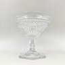 Купить Креманка (конфетница) с геометрическим декором, стекло, пресс, СССР, 1970-1990 гг.