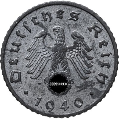 купить Германия, Третий рейх 5 рейхспфеннигов 1940, знак монетного двора "А" - Берлин