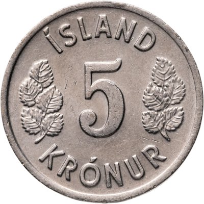 купить Исландия 5 крон 1977