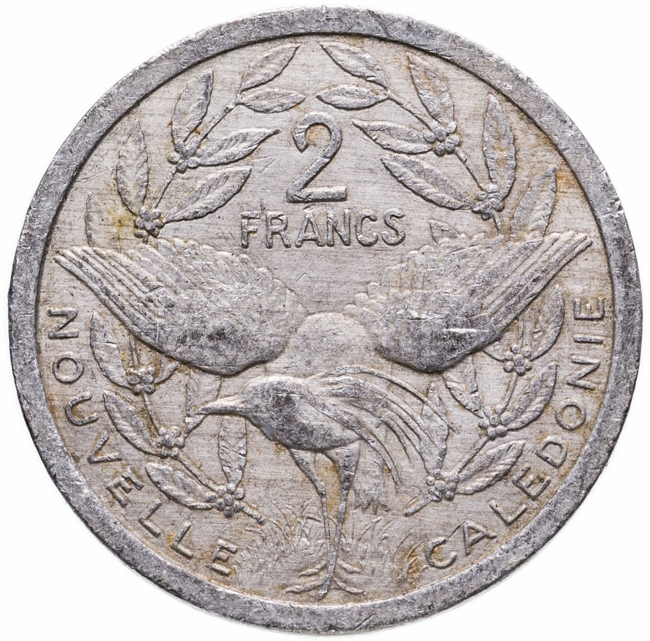 купить Новая Каледония 2 франка (francs) 1973-2020, случайная дата