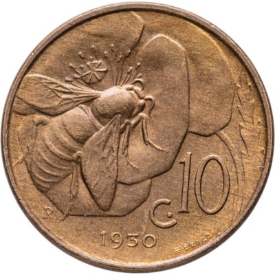 купить Италия 10 чентезимо (centesimi) 1930