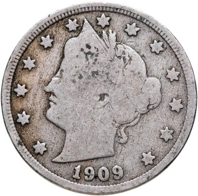купить США 5 центов (cents) 1909 Liberty Nickel