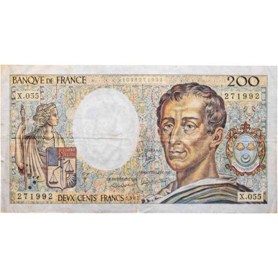 купить Франция 200 франков 1987 год (Montesquieu, барон де Монтескьё) (Pick 155b)