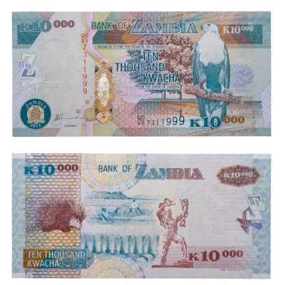 купить Замбия 10 000 квача 2012