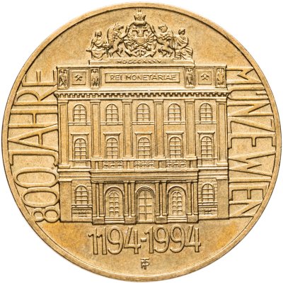 купить Австрия 20 шиллингов (shillings) 1994 "800 лет Австрийскому монетному двору"