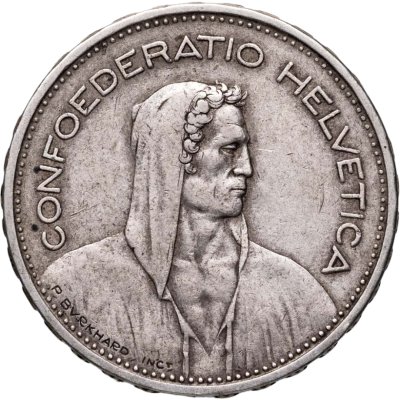 купить Швейцария 5 франков (francs) 1933