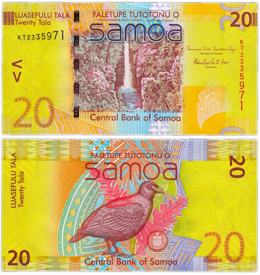 купить Самоа 20 тала 2012 (Pick 40b)
