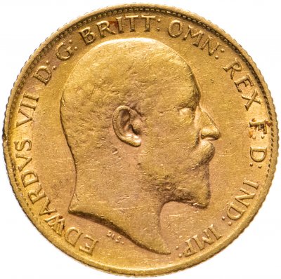 купить Великобритания 1/2 соверена (полсоверена, half sovereign) 1906 с портретом Короля Эдварда VII