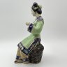 Купить Статуэтка "Девушка, увлеченная традиционной игрой", Shiwan Wucai, керамика, глазурь, роспись, Китай, 1980-2000 гг.
