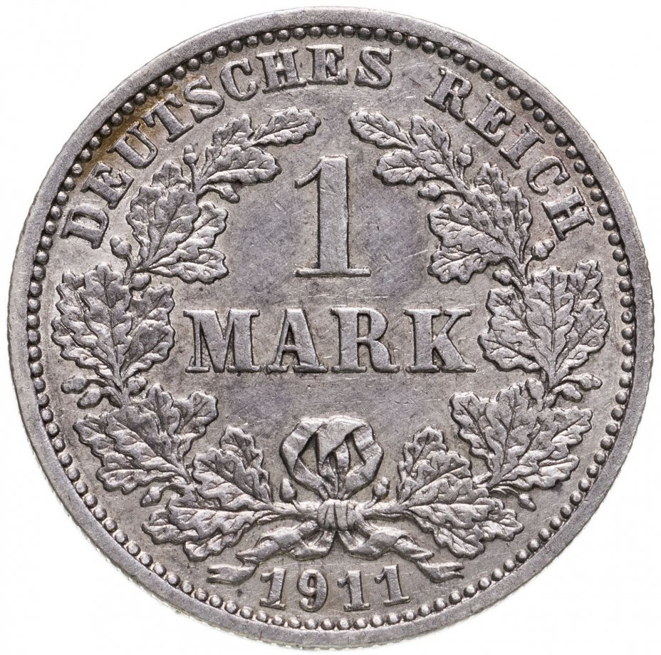 купить Германия 1 марка 1911 J знак монетного двора: "J" - Гамбург