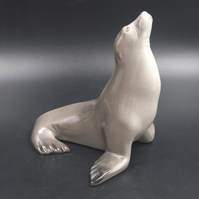 купить Статуэтка "Тюлень", скульптор В.И. Блохин, фарфор, роспись, Ленинградский фарфоровый завод (ЛФЗ), СССР, 1970-1992 гг.