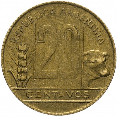 купить Аргентина 20 сентаво 1949