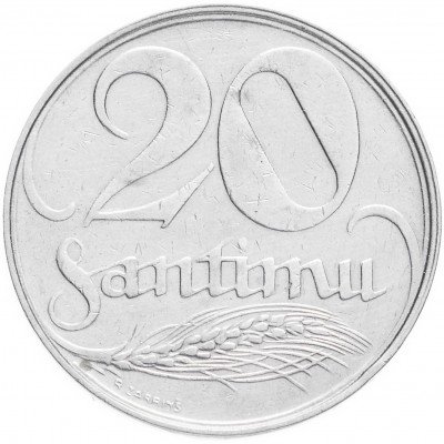 купить Латвия 20 сантимов 1922