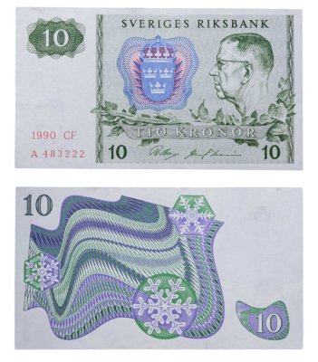 купить Швеция 10 крон 1990